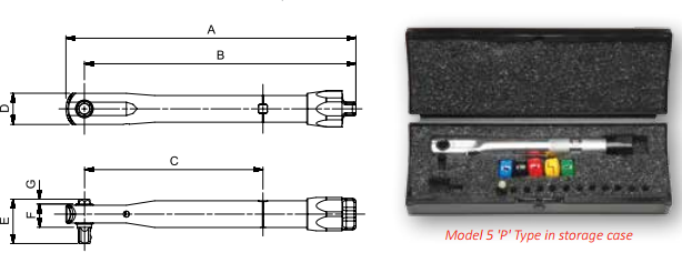 PROFESSIONAL TORQUE WRENCHES MODEL 5