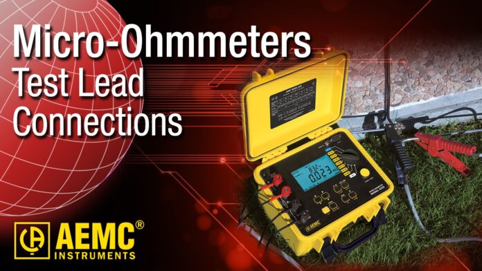 AEMC® – Micro-Ohmmeter Test Lead Connections