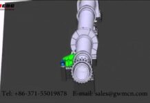 Rotary kiln working process