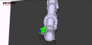 Rotary kiln working process