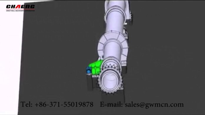 Rotary kiln working process