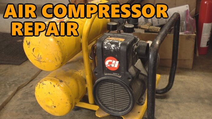 Air Compressor Repair – Leaking Line Fitting/Check Valve
