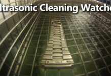 Ultrasonic Cleaning Watches