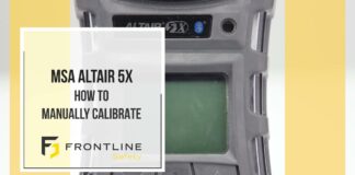 MSA ALTAIR 5X – How to Manually Calibrate
