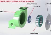 blower design in solidwork
