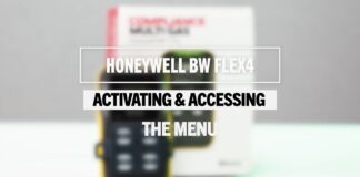 Honeywell BW Flex Multi-Gas Detector – Activating and Accessing the Menu