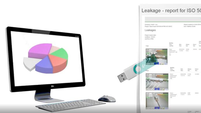 Part 3: Documentation of compressed air leaks using the CS leak reporter software