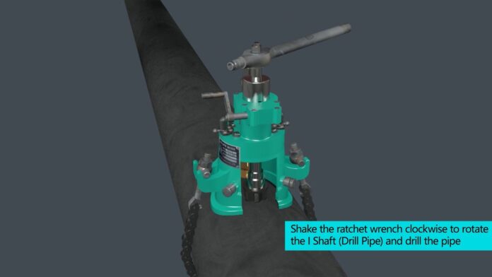 HOT TAPPING DRILLING MACHINE 0415英 | Calibrator Việt Nam