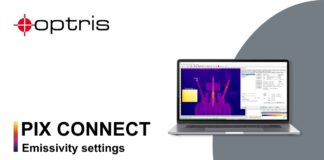PIX Connect: Emmisivity settings | optris | Calibrator Việt Nam