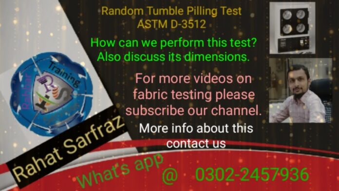 Random Tumble Pilling Test | ASTM D3512 | Textile testing | Calibrator Việt Nam