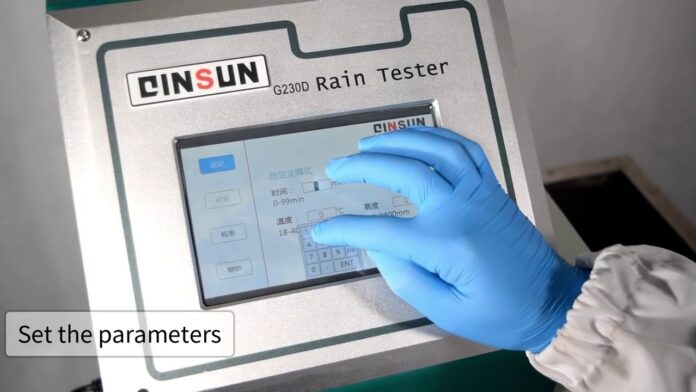 AATCC 35 Textile Fabric Rainproof Tester Manufacturer G230D | Rain Water Permeability Tester | Calibrator Việt Nam