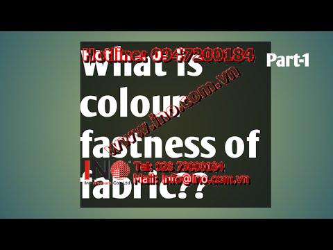 Lecture of Colour fastness testing, chemical testing #Textile mill. @Textile HuB | Calibrator Việt Nam