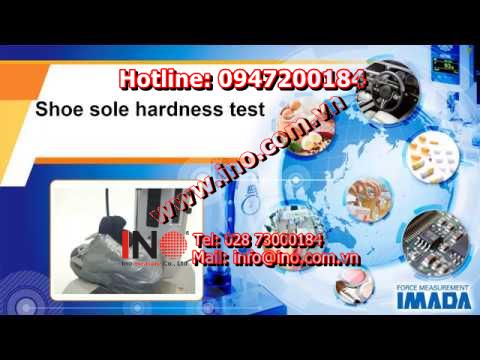 Shoe sole hardness test | Thiết bị hiệu chuẩn Calibrator