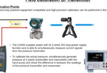 “Yokogawa CA500 Handy Calibrator: Thiết bị hiệu chuẩn tiện dụng cho việc hiệu chuẩn áp suất của bộ chuyển đổi áp suất”