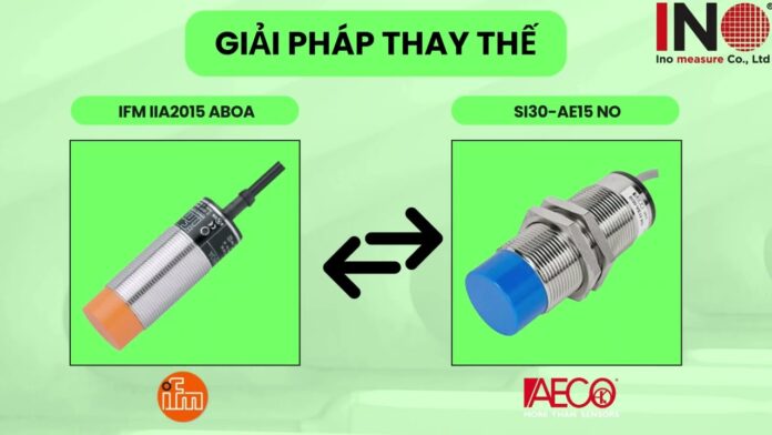 Thay Thế Cảm Biến IFM IIA2015 ABOA Bằng AECO SI30-AE15 NO – Giải Pháp Tương Đương, Dễ Lắp Đặt