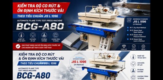 Kiểm Tra Độ Co Rút Của Vải Theo Tiêu Chuẩn JIS L 1096 Trong Ngành Giày Và Dệt May. DAIEI BCG-A80