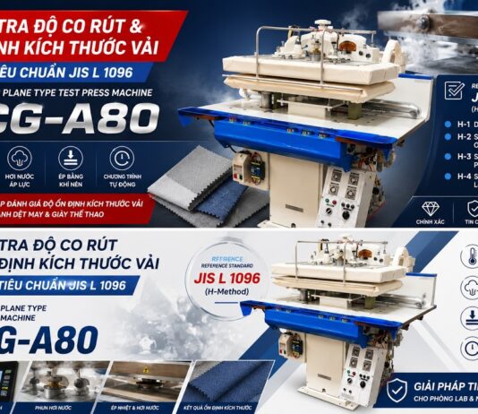 Kiểm Tra Độ Co Rút Của Vải Theo Tiêu Chuẩn JIS L 1096 Trong Ngành Giày Và Dệt May. DAIEI BCG-A80