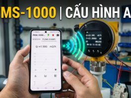 Chia sẻ tính năng kết nối Bluetooth từ điện thoại với Flowmeter PEMS-1000 Aplisens | Xem và cấu hình