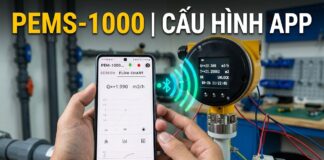 Chia sẻ tính năng kết nối Bluetooth từ điện thoại với Flowmeter PEMS-1000 Aplisens | Xem và cấu hình